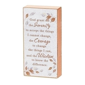 4" Serenity Prayer Blocks