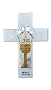 First Holy Communion Chalice Wall Cross