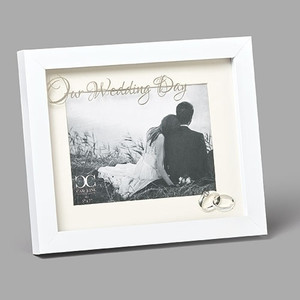 8" Our Wedding Day Frame, Fits 4X6 Photo