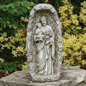 LED Solar St. Joseph Garden Statue