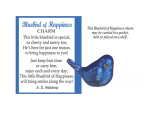 Bluebird of Happiness Pocket Charms