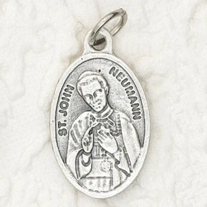 St. John Neumann Oxidized Medal