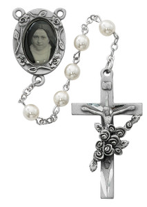 6MM Pearl St. Therese Rosary 