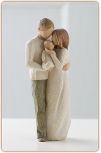 Our bright, joyful gift! Wooden figure stands 8.5 inches tall.