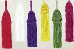 Rayon Tassel Cinctures. A Full 4 Yards of Cord.  Available in Gold, Green, Purple, Red, Roman Purple and White. Made in the USA