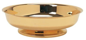 Bright Gold Plated. 3" height, 10" diameter. 1000 host capacity (Based on 1 1/8" Host)