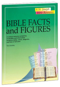 A volume in the St. Joseph Bible Resources series, Bible Facts and Figures provides essential Bible information in a concise and accessible format. In 32 pages, this full-color, fully illustrated book of facts and figures offers Scripture tables, charts, diagrams, and useful verse-finders. Bible Facts and Figures  provides a treasury of information about Sacred Scripture for use in schools, in Bible study groups, or for the individual inquirer.  6 1/2" x 9", 32 pages. Also in the reference series: New Testament Introduction, Bible Facts and Figures, Bible Atlas, The World of the Bible, People of the Bible and the Atlas of the Bible. 