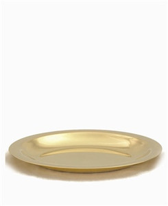 24kt gold plate
8" dish.  Host 135.
5.25" well dia.