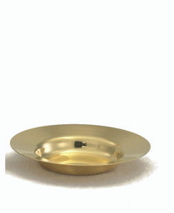 Paten 24kt gold plate.
6 1/8" deep well.  Host 45.
3.25" well dia.