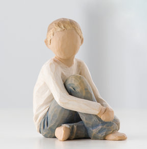 The Willow Tree Caring Child Statue.