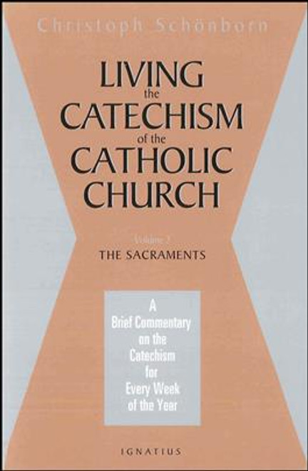 Volume 2 (of 4 Volumes), The Sacraments 
Cardinal Schonborn, the editor of the monumental Catechism of the Catholic Church, a worldwide best seller, provides a brief and profound commentary on the first part of the Catechism, the Creed. Schonborn gives an incisive, detailed analysis of the Creed, providing a specific meditation for each week of the year on how to better live the Catholic faith as expressed in the Creed and explained in the Catechism. Through these 52 meditations, Schonborn's hope is for the reader to not just have a better grasp of Catholic doctrine and belief, but especially to grow in a greater love of and devotion to the person of Jesus Christ. Also available are Volumes 2,3 & 4. 