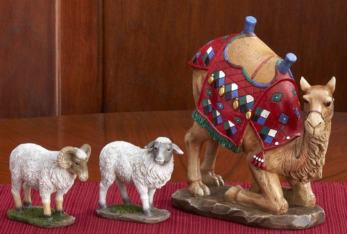 Three King's Nativity - Expanded 4-Piece Animal Set 