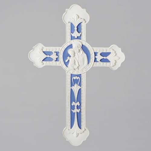 Madonna & Child Wall Cross - Della Robbia Collection 