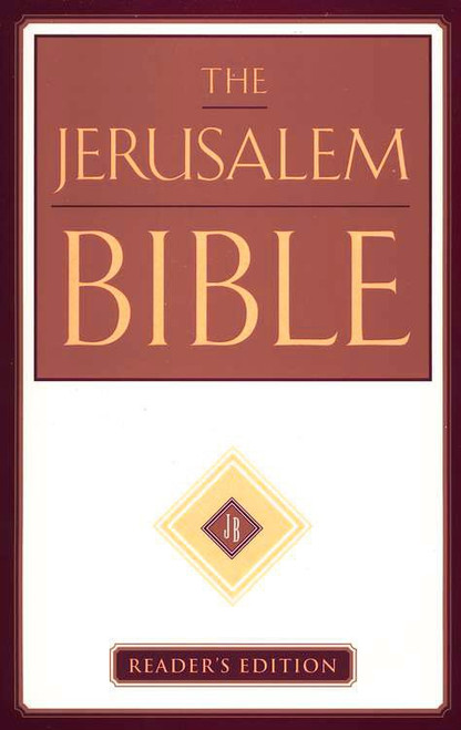  Reissued for the first time in over a decade, The Jerusalem Bible, Reader's Edition carries the imprimatur of the Roman Catholic Church. It meets the need for a modern translation based on the most reliable ancient texts. the bible includes the complete canon of Holy Scripture, including the deuterocanonical books; An English translation that is as close as possible to the literal meaning of the ancient texts; Traditional, non-inclusive language; Brief introductions to each book that orient the reader to the historical setting; Limited footnotes where necessary to clarify only the literal meaning of the text; Portable 5 1/2" x 8 1/4" x 1 7/8" trim size; 8 point text; Single column format;Footnotes;  and is a Jacketed Hardcover