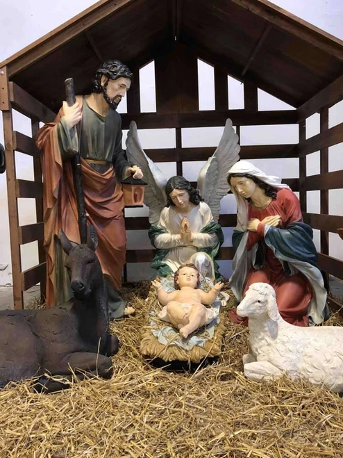 Life-Size 12-Piece Outdoor Nativity Set - 59"