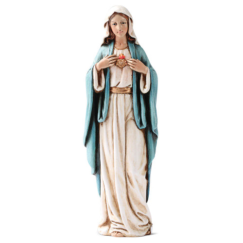 Immaculate Heart of Mary Statue; Renaissance Collection - 6"