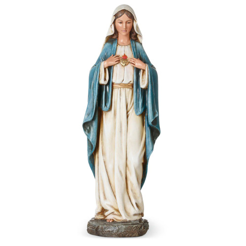 Immaculate Heart of Mary Statue; Renaissance Collection - 14"