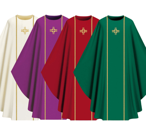 Assisi Collection Chasuble with Orphrey and Cross