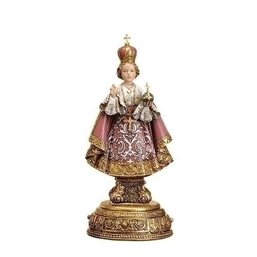 Infant of Prague Statue. Resin/Stone Mix. Dimensions: 9.5"H 4"W 4"D