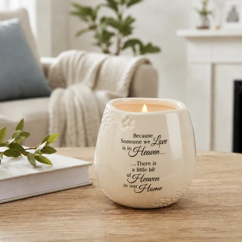 "A Little Bit of Heaven in Our Home” Memorial Candle