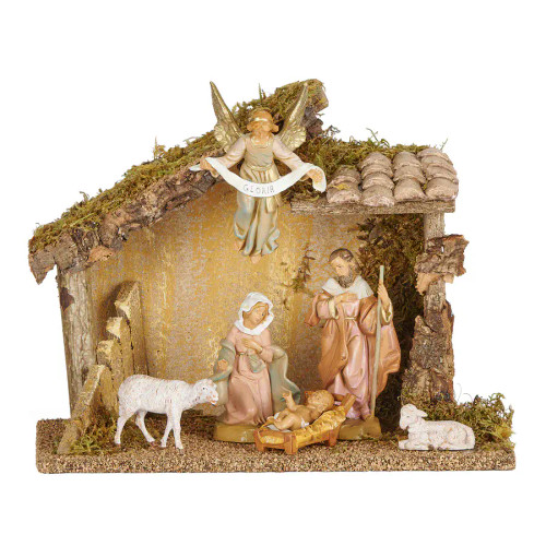 Fontanini 6-PC Nativity Set with Italian Stable - 5" Scale