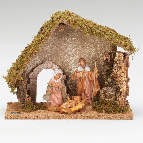 Fontanini 3-PC Nativity Starter Set with Italian Stable - 5"