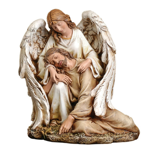 Angel with the Fallen Christ Figure - Renaissance Collection - 7"