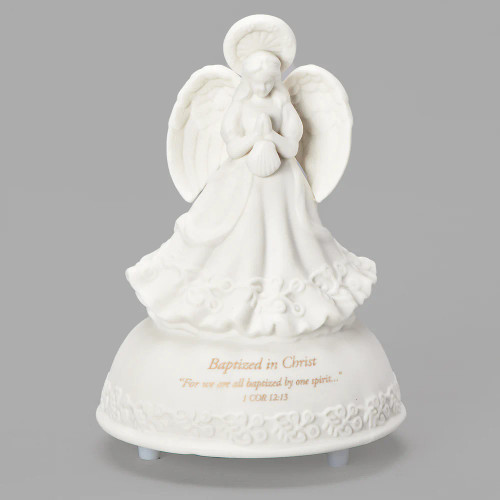 Baptized in Christ Porcelain Musical Angel