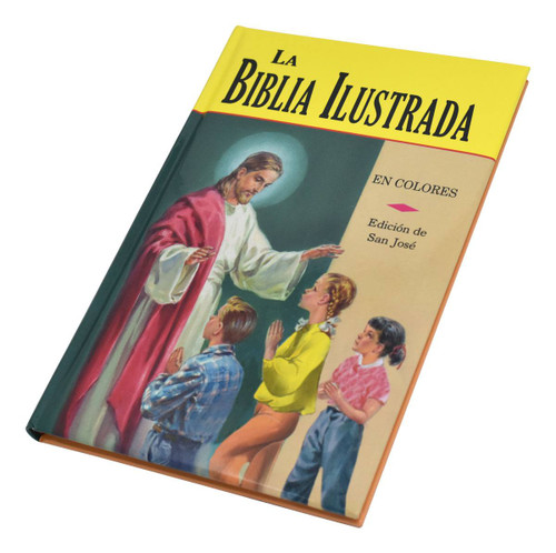 La Biblia Ilustrada presenta más de 100 historias de la Biblia católica para niños y niñas en español, escritas en un lenguaje sencillo y claro que es fácil de entender. La primera parte trata el Antiguo Testamento de Adán a Cristo y narra los eventos más significativos en los tratos de Dios con la humanidad durante ese tiempo. La segunda parte contiene sesenta historias hermosas del Nuevo Testamento sobre la vida y las enseñanzas de Jesús. También incluye una línea de tiempo histórica de eventos durante la era del Antiguo Testamento. Coloridamente ilustrados y durablemente unidos en tela para un uso prolongado por parte de los jóvenes y sus familias

La Biblia Ilustrada presents more than 100 Catholic Bible stories for boys and girls in Spanish, written in simple and clear language that is easy to understand. The first part treats the Old Testament from Adam to Christ and narrates the most significant events in God's dealings with humanity during that time. The second part contains sixty beautiful New Testament stories about the life and teachings of Jesus. Also includes a historical timeline of events during the Old Testament era. Colorfully illustrated and durably bound in cloth for long-lasting use by young people and their families

 