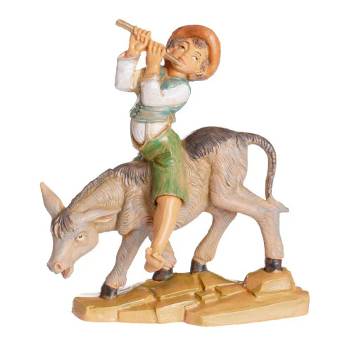 Fontanini Nativity Figures - Dominic Boy with Donkey - 5"