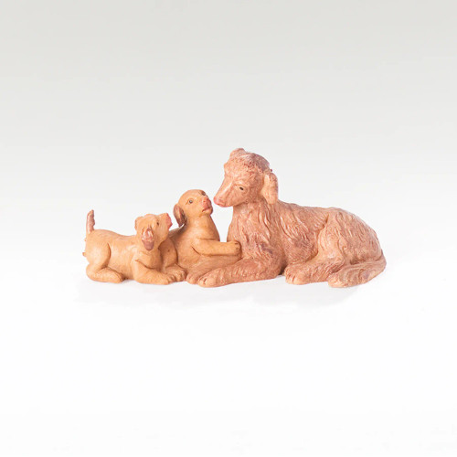 Fontanini Nativity Figures - Dog Family - 5"