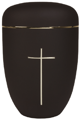 Midnight Grace - Black Steel Cremation Urn