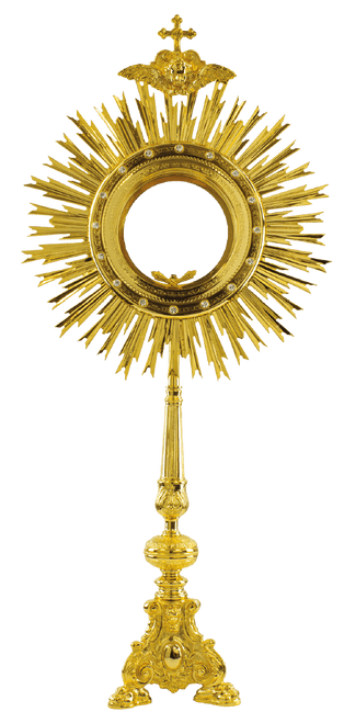 Cross-Topped Golden Monstrance