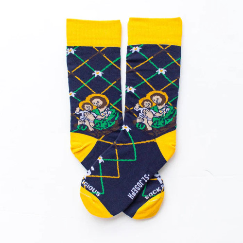 St Joseph Socks, Available in Youth and Adult Sizes 
