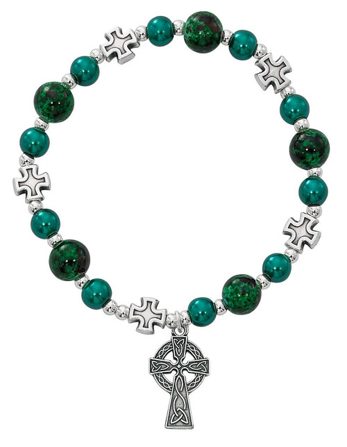 Celtic Cross Stretch Bracelet