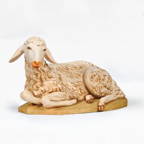 Fontanini Seated Sheep Statue - 50" Scale