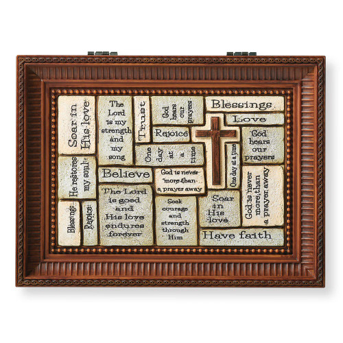 Inspirational Crossword Music Box - "How Great Thou Art"