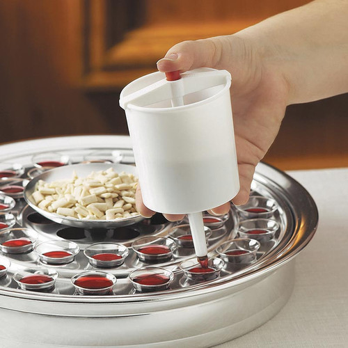 Plastic Communion Cup Filler with Button Top Release