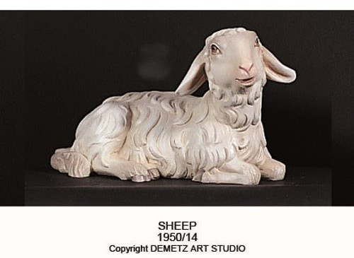 1950/14 Sitting Sheep - Figurines are made of an indestructible white Carrara Marble, Fiberglass and Resine Polyester and are Hand Painted in Traditional Colors
Available in 18”, 24”, 30”, 36” and 48”
Animals in Proportion  
Please Contact us at 1-800-523-7604 for Pricing and More Information