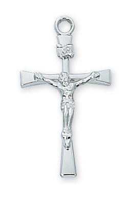 Sterling Silver Crucifix - 18" Chain