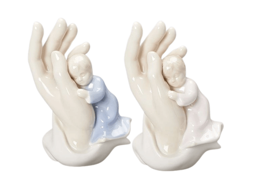  Porcelain Child in Palm of Hand Figurine - Valencia Collection
