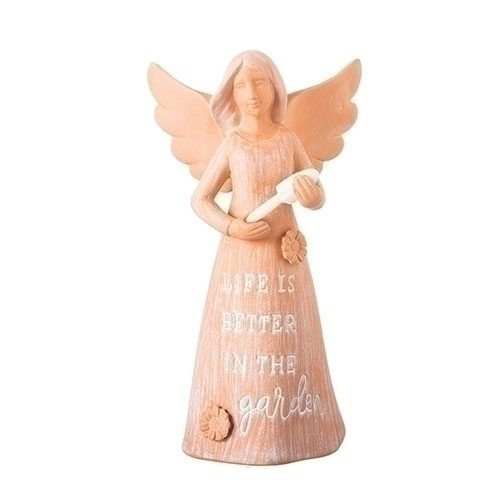 The Terra Cotta Garden Angel Statue.
