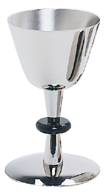 Stainless Steel Chalice with Black Delrin Node