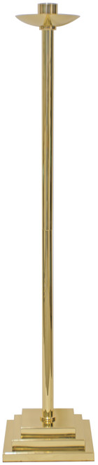 Solid Brass Paschal Candlestick – Nickel or Polished Brass | 48" H