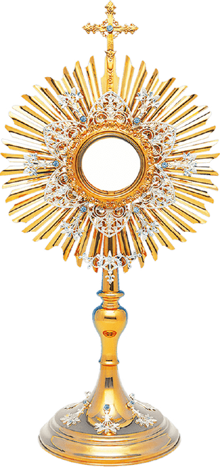 Two-Tone Marian Monstrance