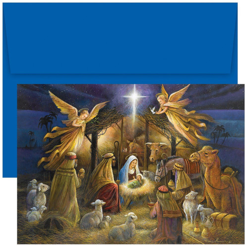 A Holy Scene Boxed Holiday Card - 16ct