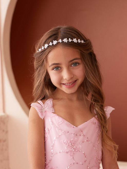 Communion Headpiece - Crystal Floral Headpiece