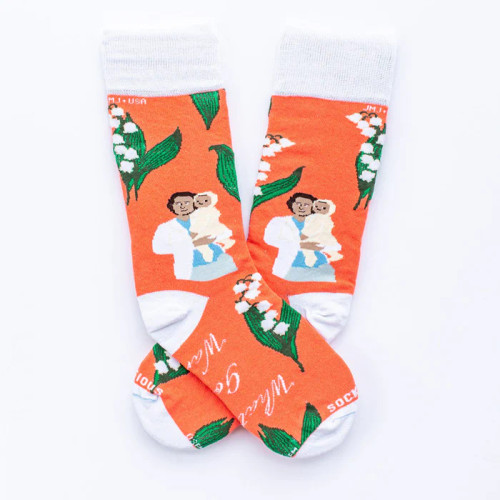 St. Gianna Molla Socks, Available in Youth and Adult Socks
