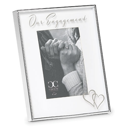 8.75" "Our Engagement" Frame, Fit for 4X6 Photo