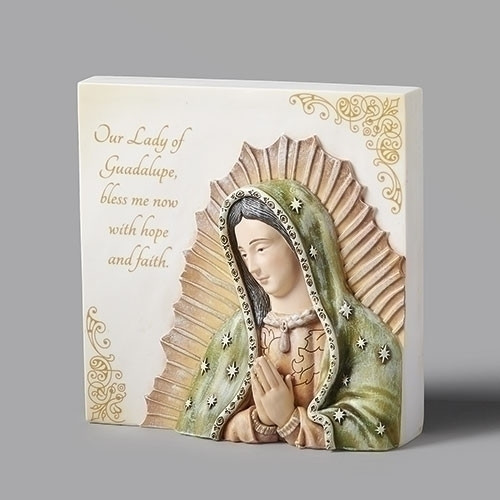 4.5" Our Lady of Guadalupe Tabletop Plaque